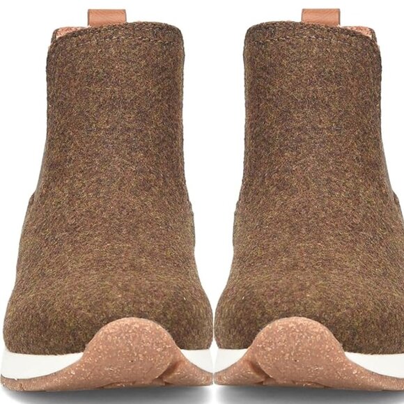 B.O.C. Womena Casual Chic Brown Textile Slip-On Cozy Ankle Booties Size 8.5 NWOB - Picture 3 of 6